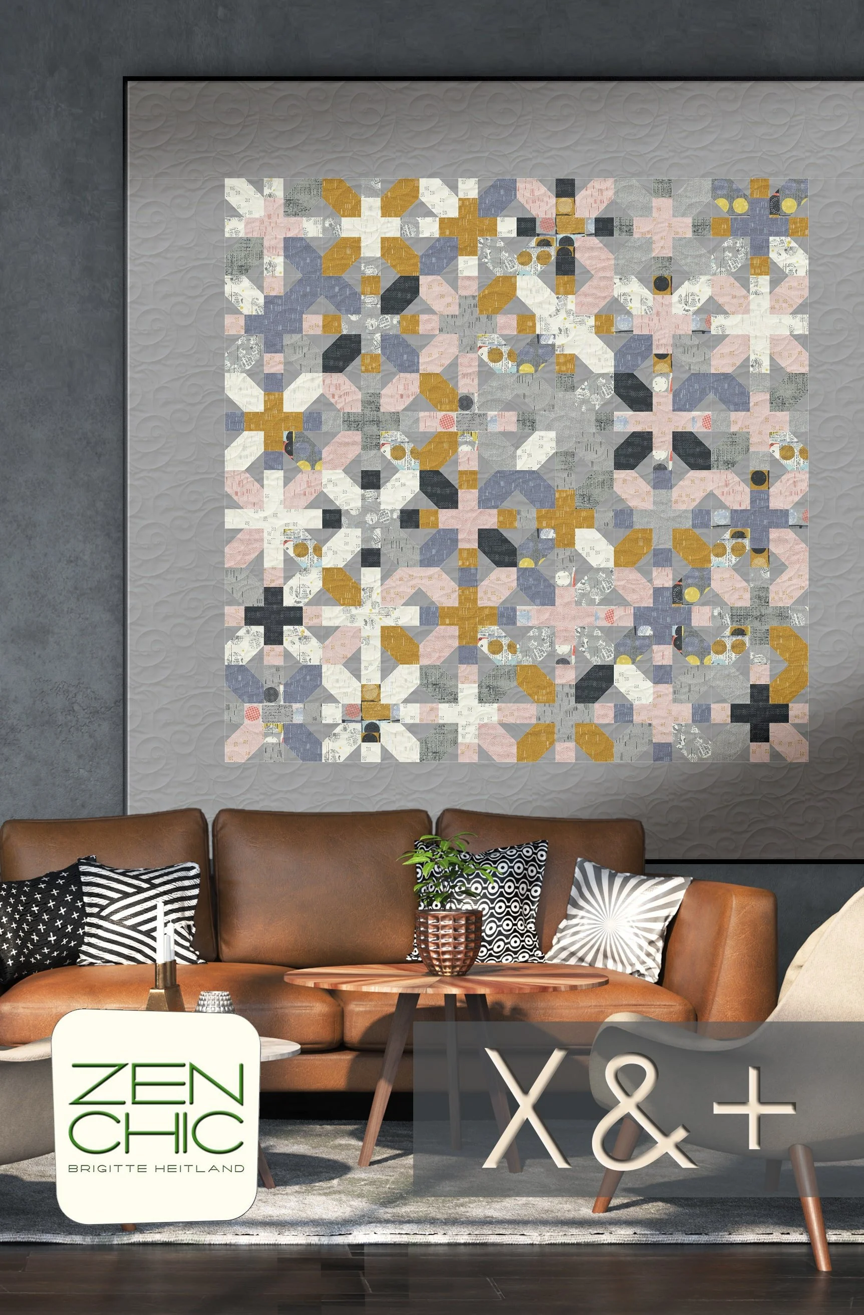 Celestial X and Plus Quilting Pattern by Zen Chic